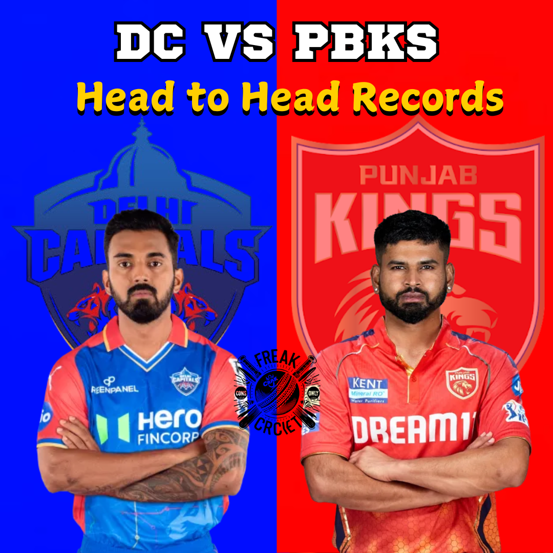 DC vs PBKS Head to Head Record, Stats & Results in IPL