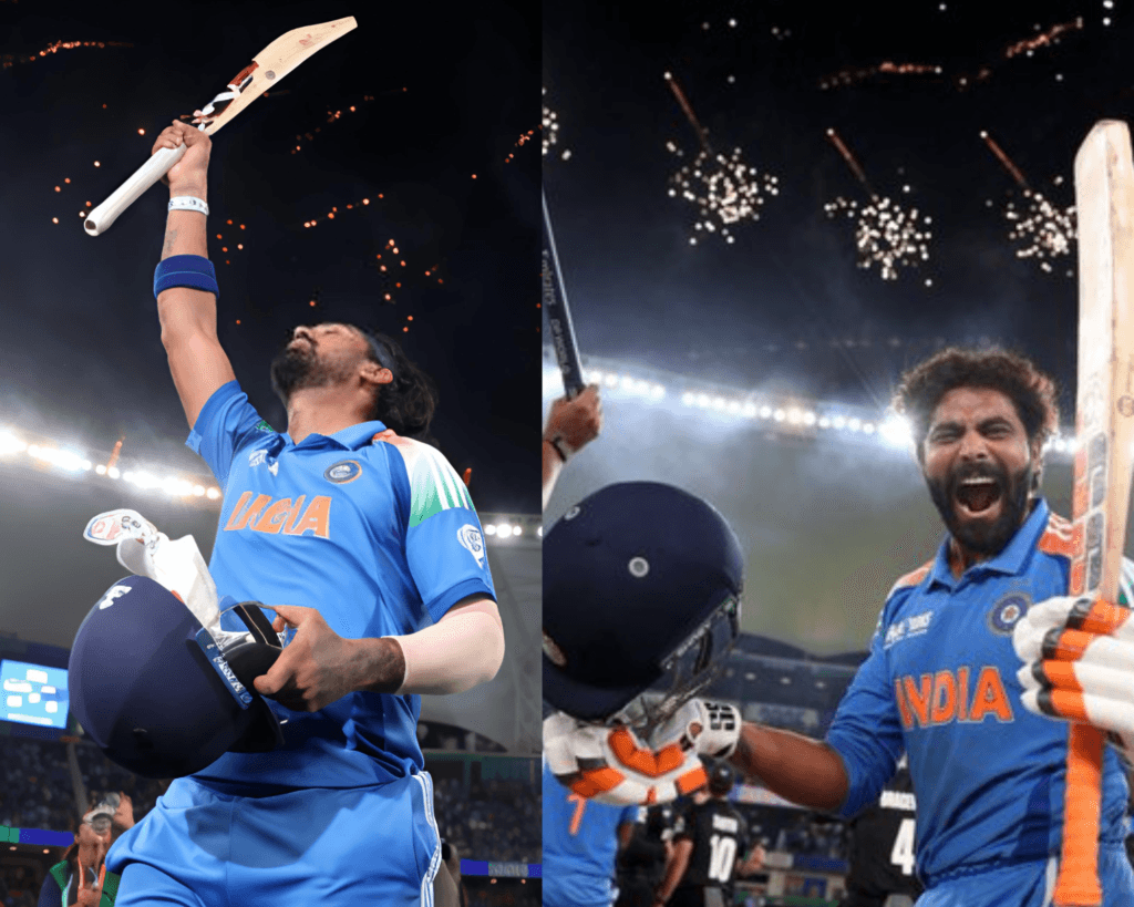 India lift 3rd Champions Trophy Title with Victory Celebrations Jadeja and KL Rahul Celebrations