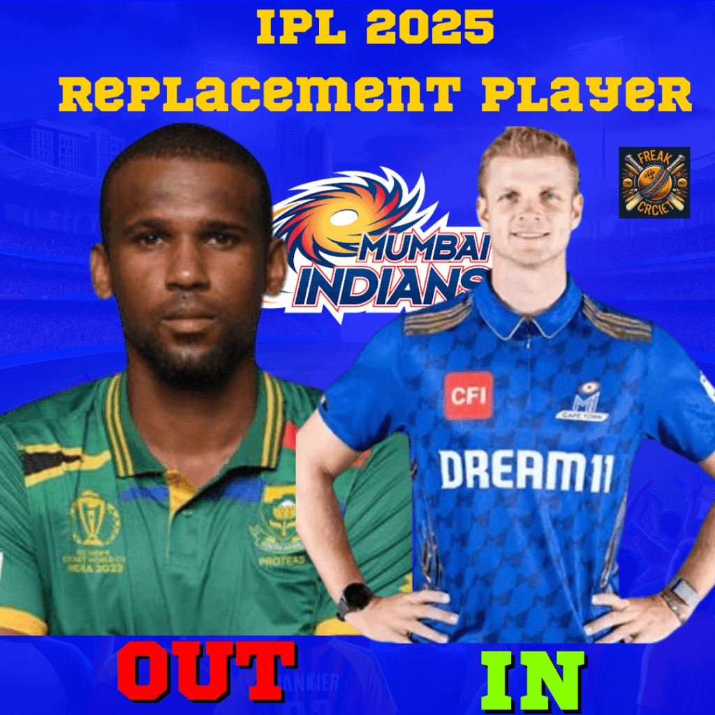 Corbin Bosch joins MI as L Williams Replacement for IPL 2025 corbin bosch replacement