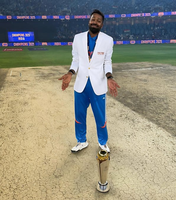 India lift 3rd Champions Trophy Title with Victory Celebrations Hardik Pandya